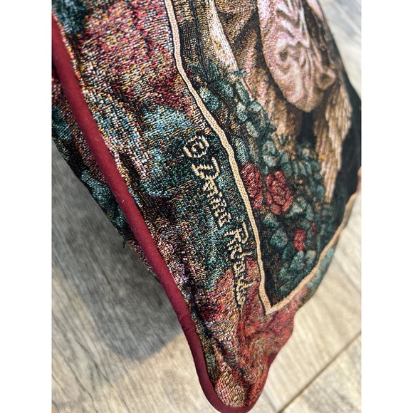 Angel Tapestry Throw Pillow Donna Richardson Granny‎ Cottage Christmas Core 15" - Picture 4 of 6